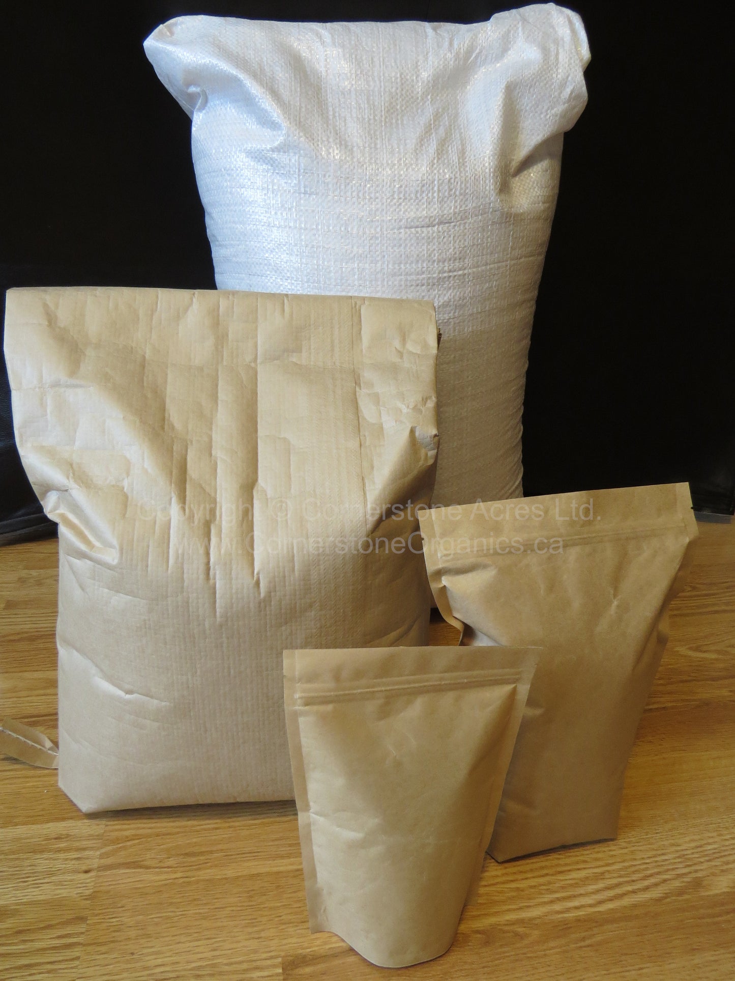 Bags of Hard Red Spring Wheat